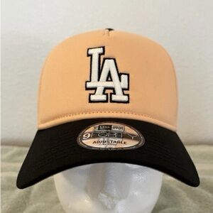Los Angeles Dodgers New Era 9Forty A-Frame 60 Year Patch Black Snapback Hat Foam
